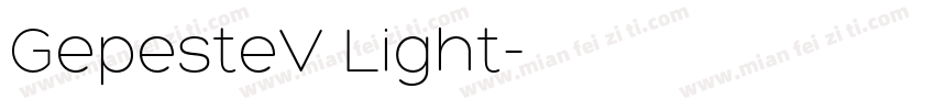 GepesteV Light字体转换